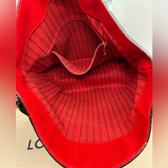 Louis Vuitton Monogram Bagatelle Cherry PM Empreinte Cerise M50071 EUC W/Strap - Picture 8 of 17